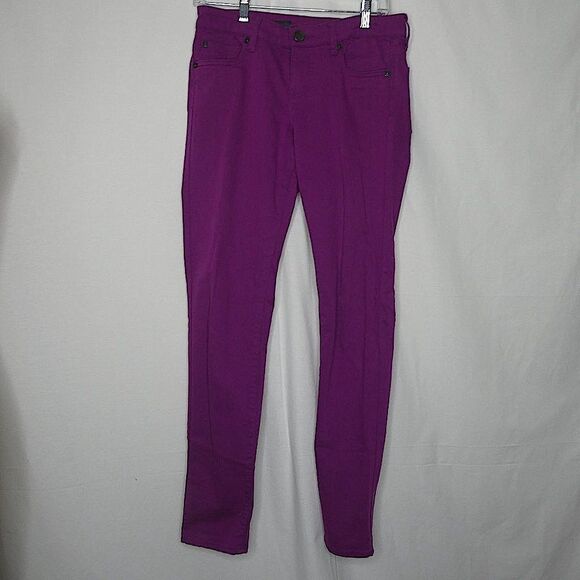 Kut from the Kloth Diana Skinny Jeans Magenta Sz 4 Pink Purple - Picture 1 of 9